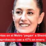 Accidentes en el Metro ‘pegan’ a Sheinbaum aprobación cae a 47% en enero